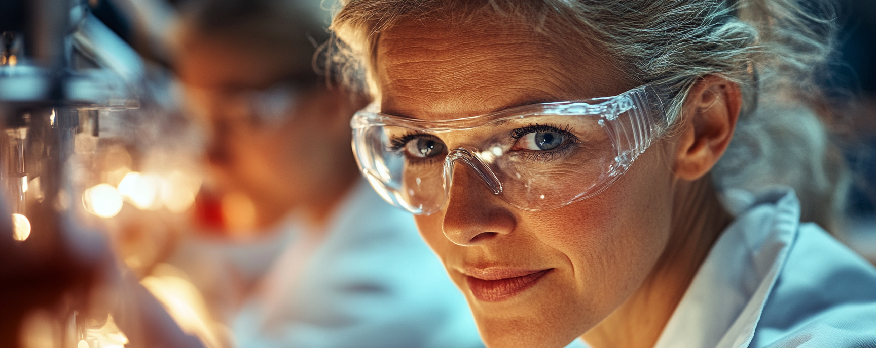 Woman in research lab