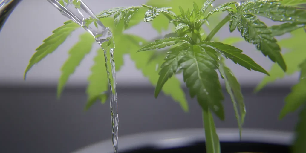 plant being watered