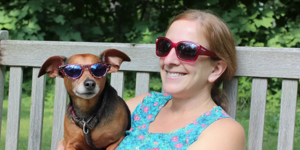 Happy pet and pet parent