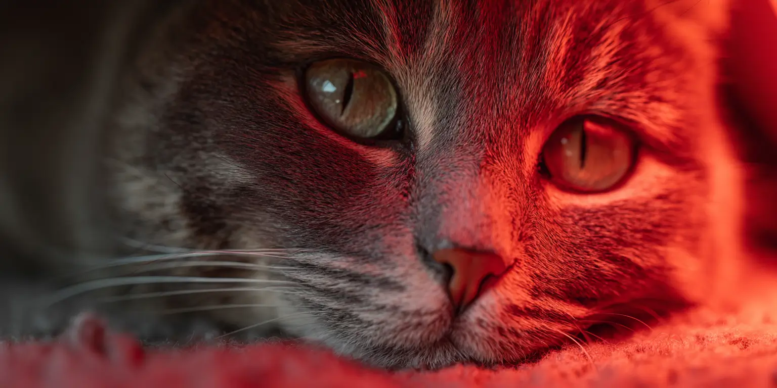 Close up of cat staring at camera