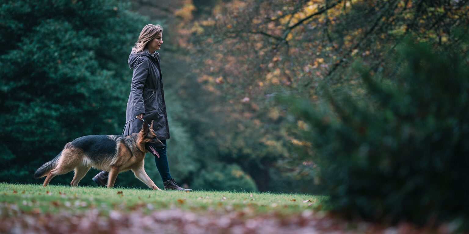 On walks, hip dysplasia may show up as a change in your dog’s gait. Some dogs take shorter steps with the back legs. Others sway through the hind end.